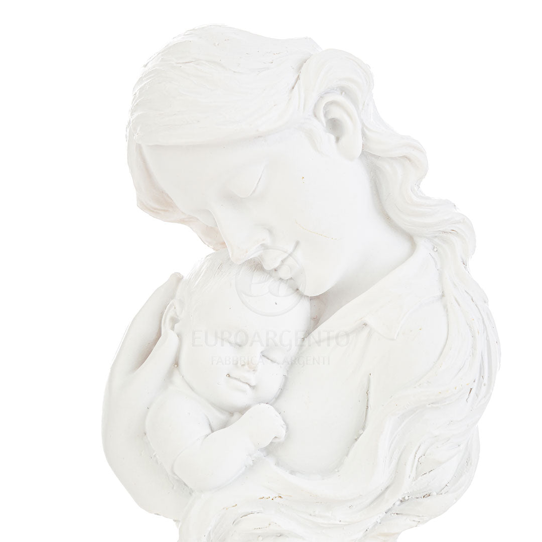 Statua maternità bianca