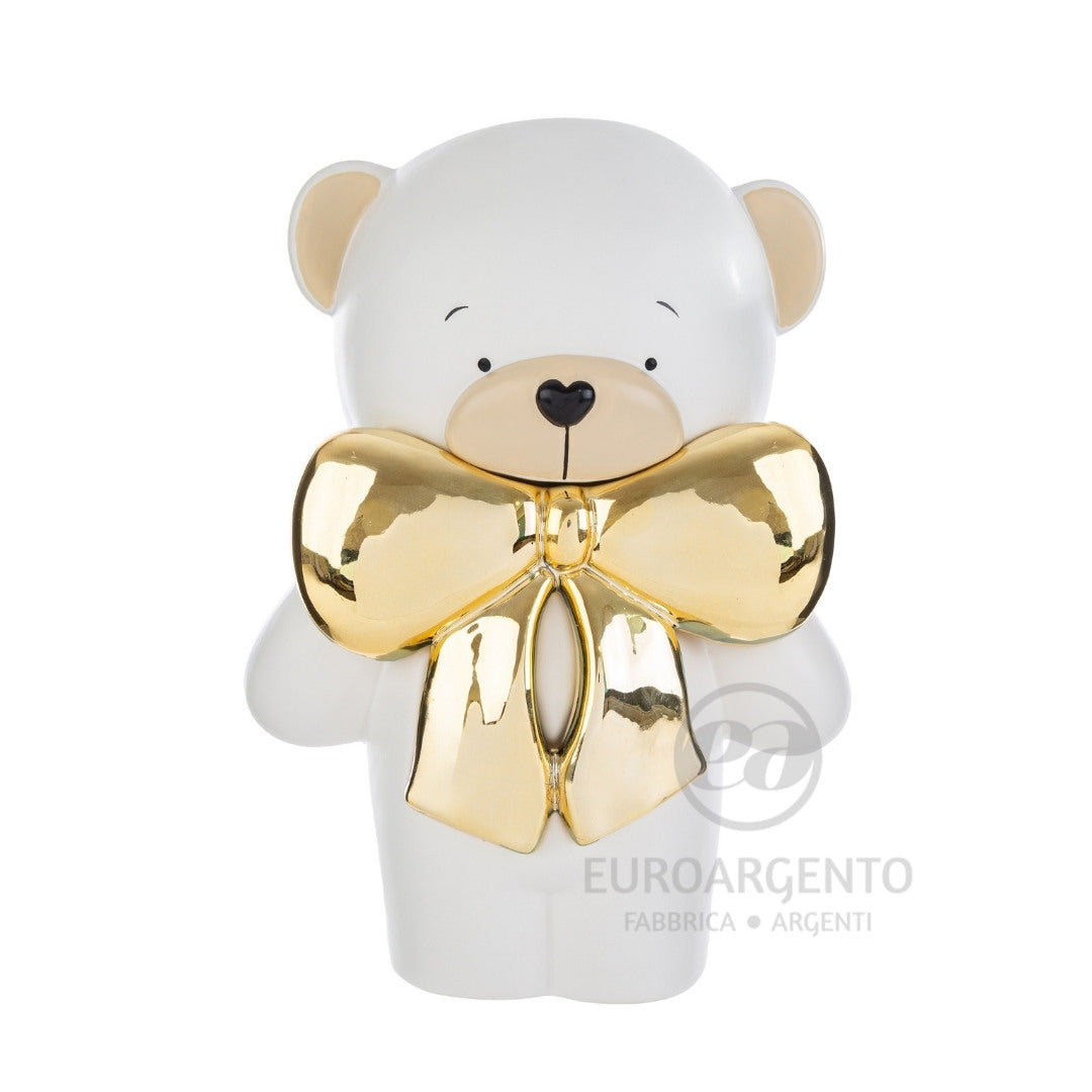 ORSETTO vaso (Bianco - Oro)