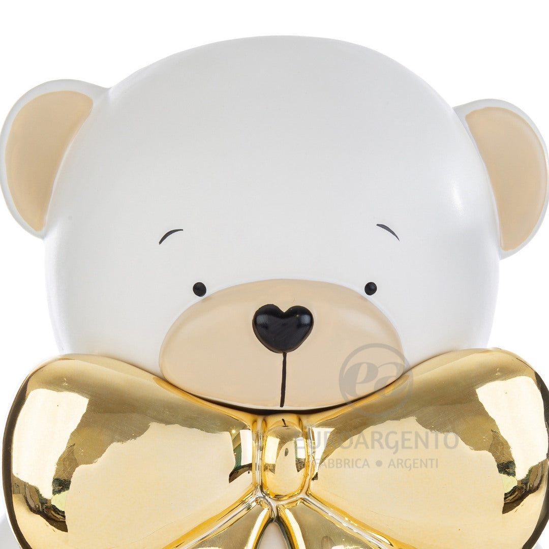ORSETTO vaso (Bianco - Oro)