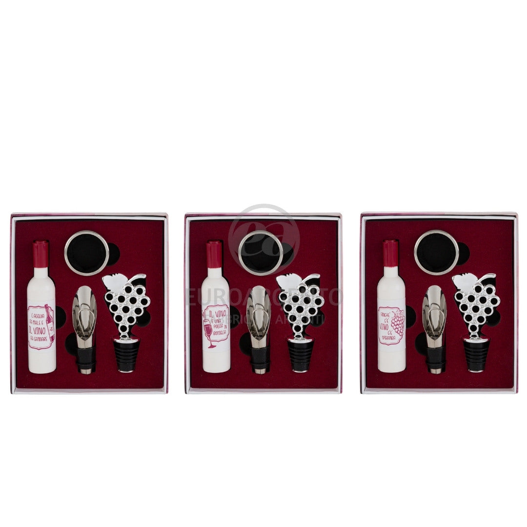 Accessori vino 4pz (3 ASSORTITI)