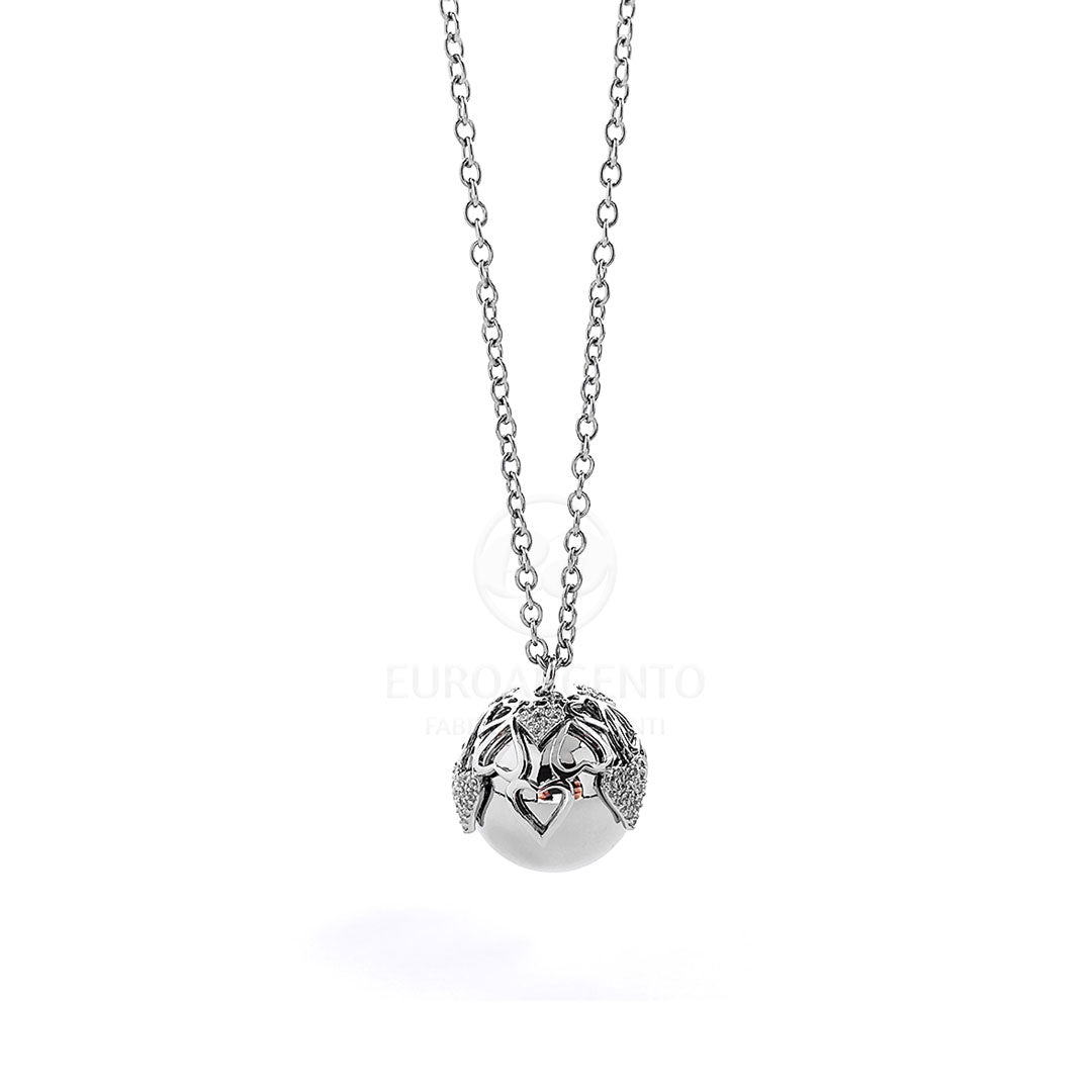 Collana acciaio ciondolo gravidanza