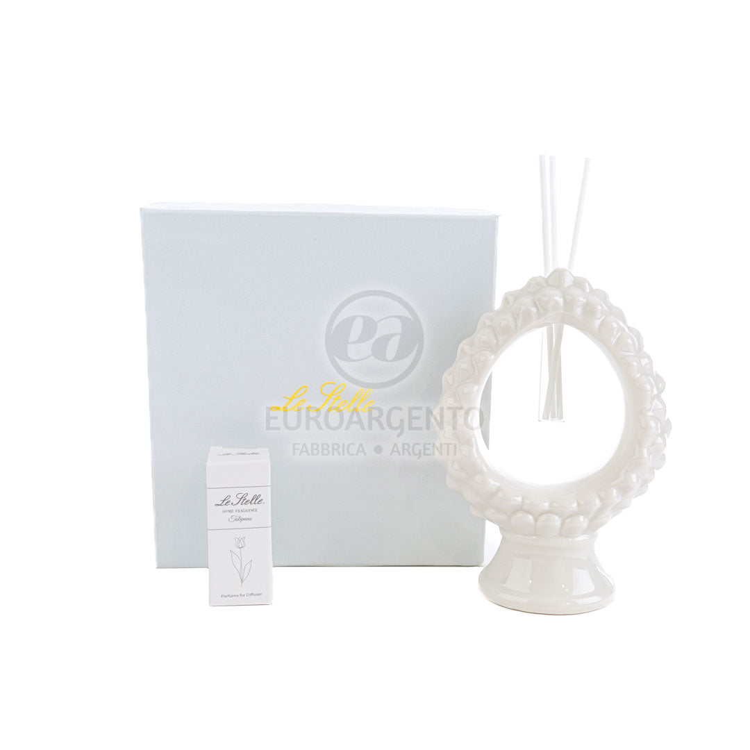 Profumatore pigna bianco (grande)