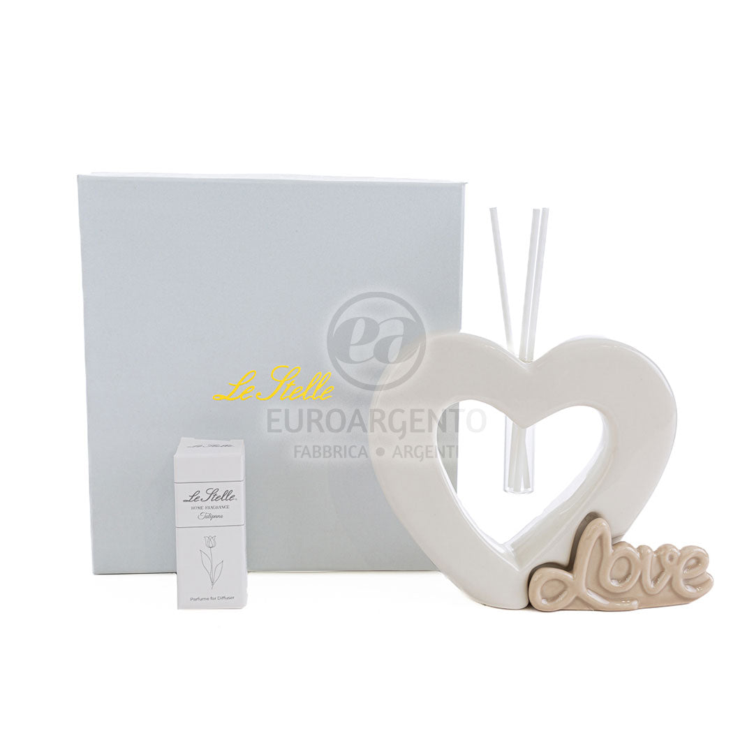 Profumatore cuore love bianco (grande)