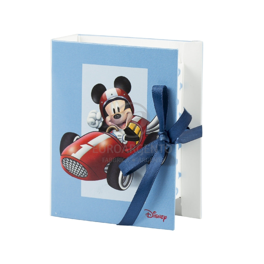Astuccio porta confetti libro Topolino (celeste)