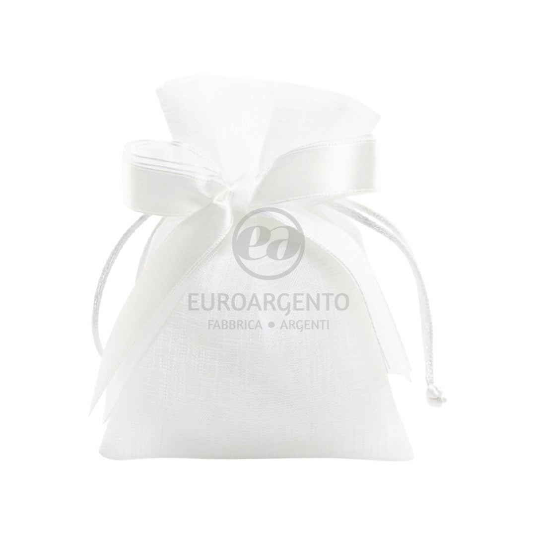 Sacchettino porta confetti con tiranti (bianco)