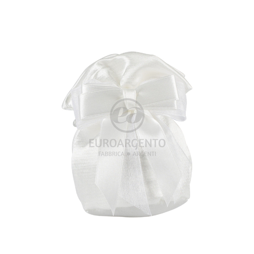 Sacchettino pochette porta confetti (bianco)