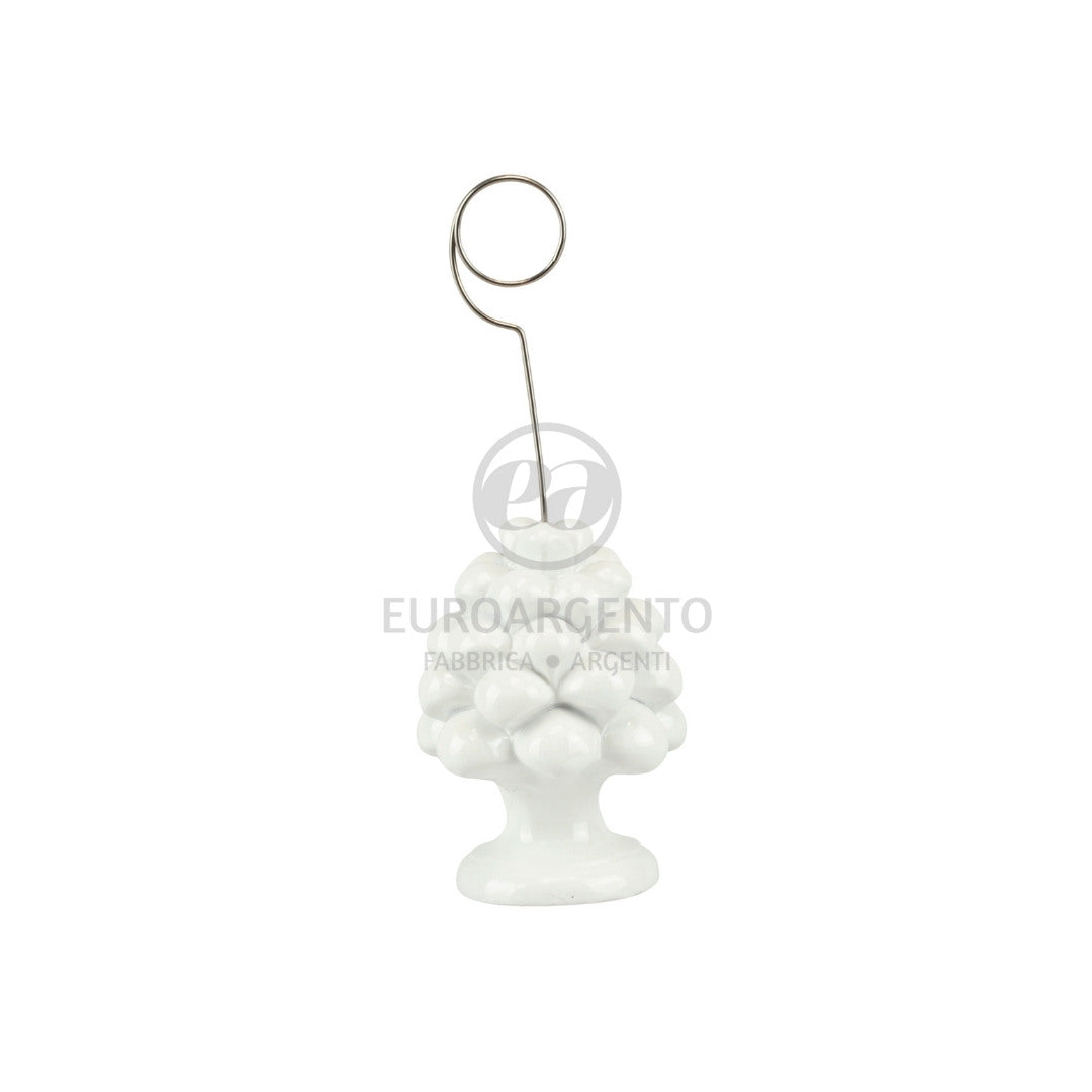 Segnaposto pigna (bianco)