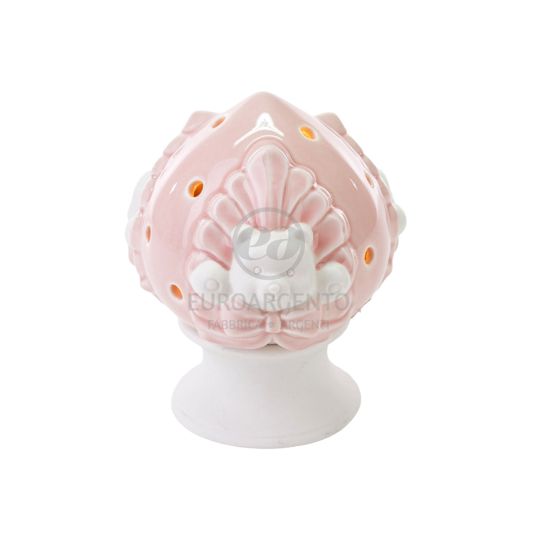 Pomo orsetto con led (rosa)