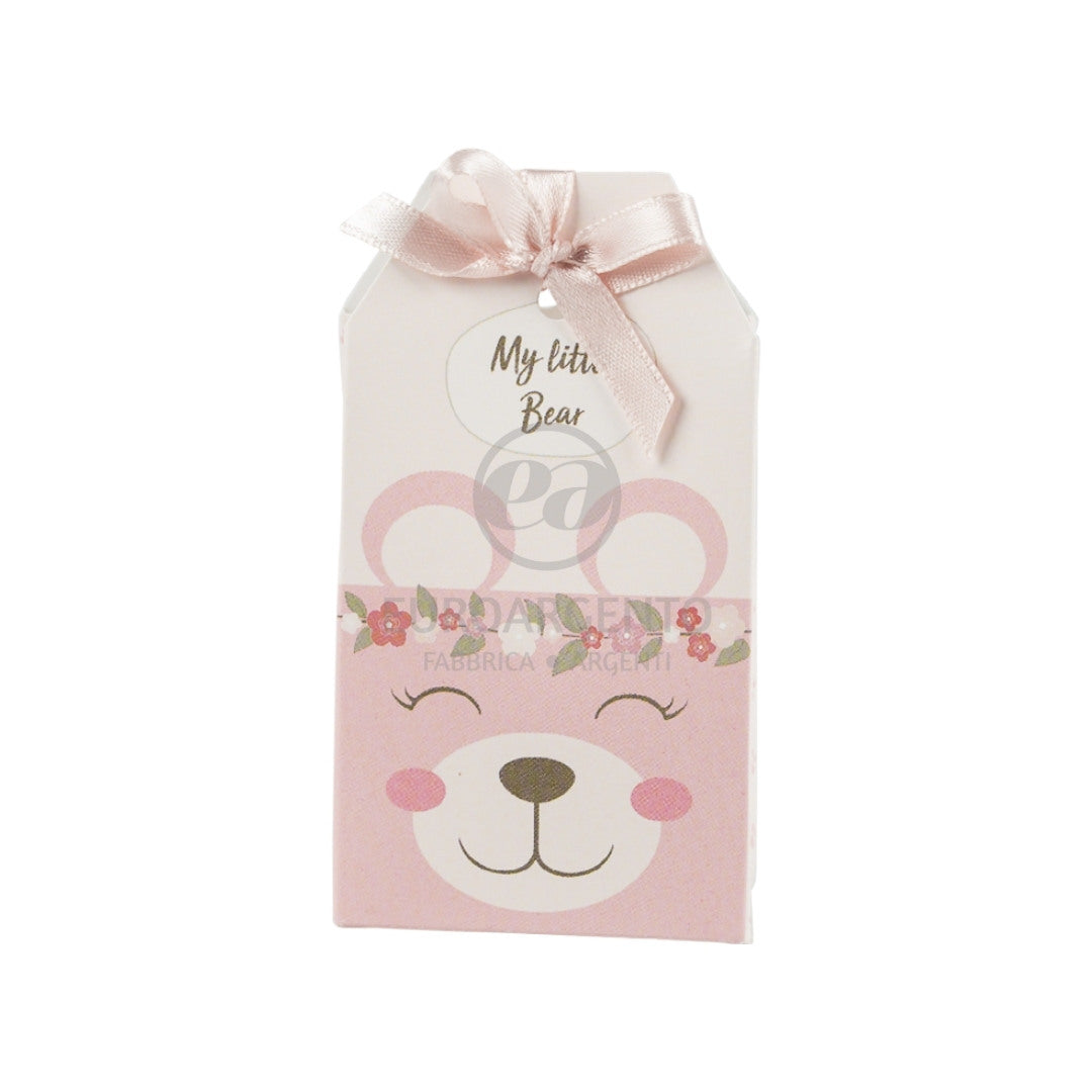 Bustina porta confetti con Orsetto (rosa)