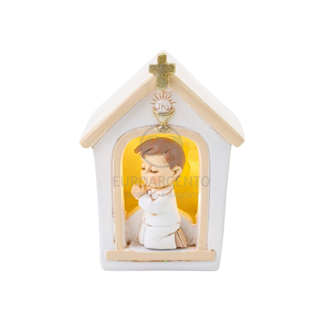 Bimbo Comunione con con chiesa led