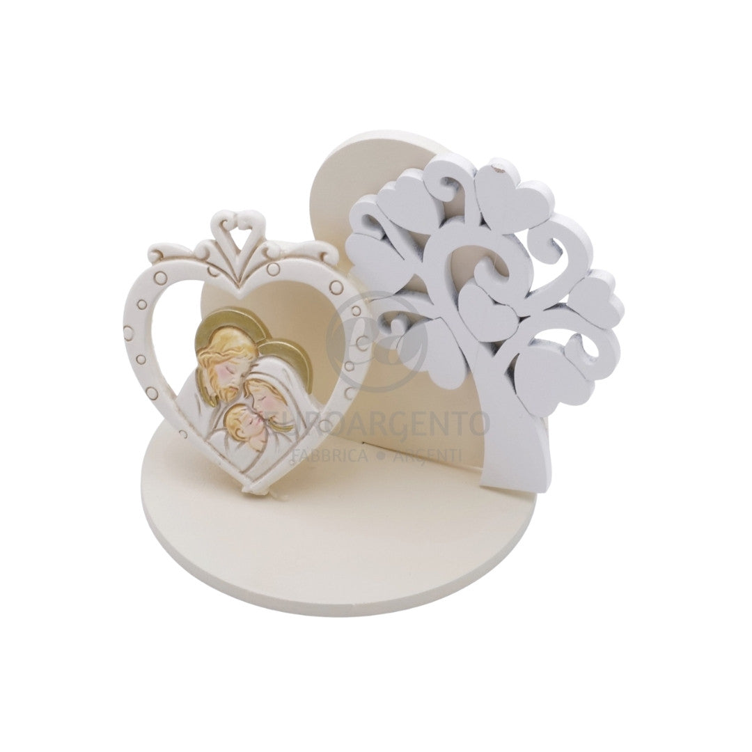 Quadretto cuore e albero della vita con icone sacre