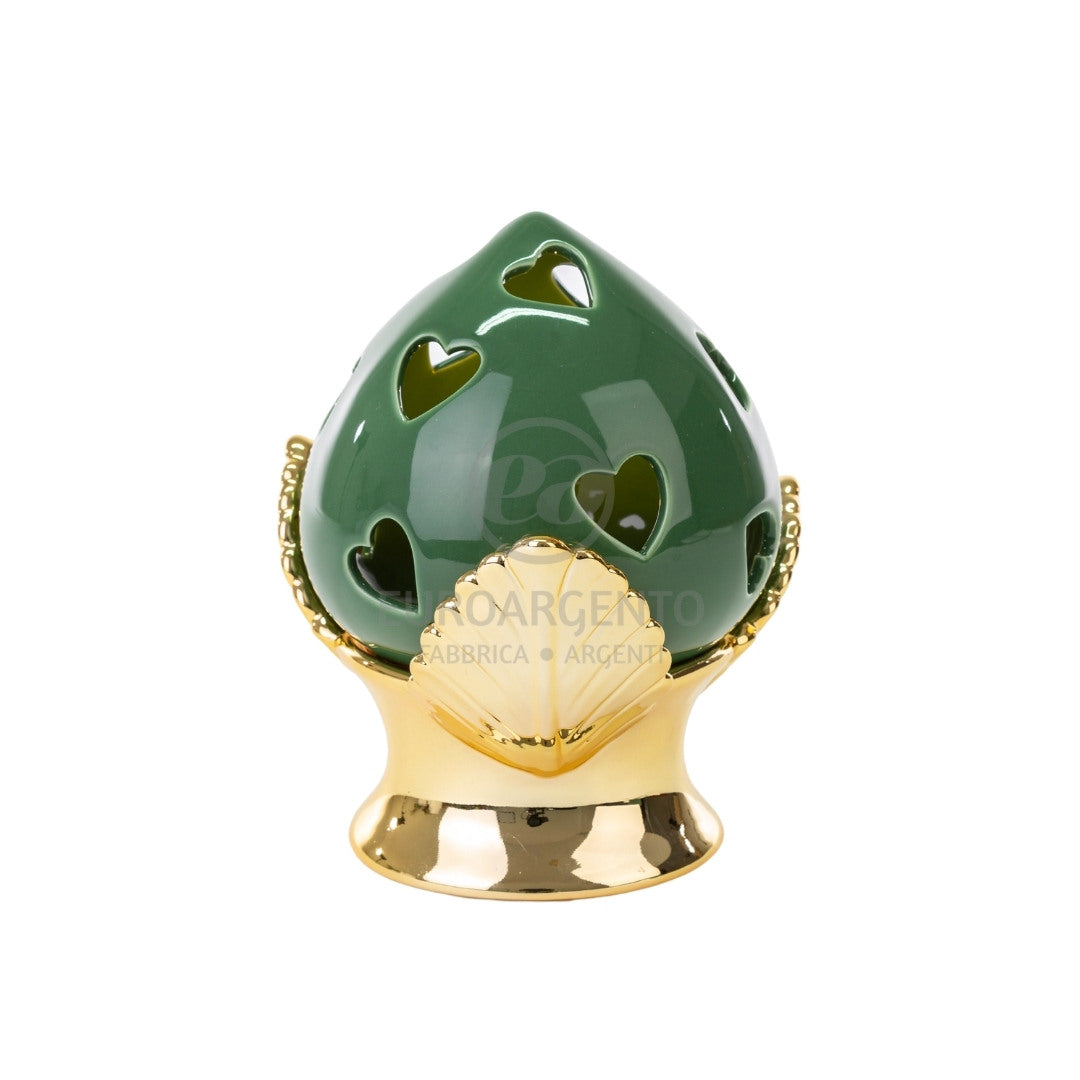Pomo verde con led (piccolo)