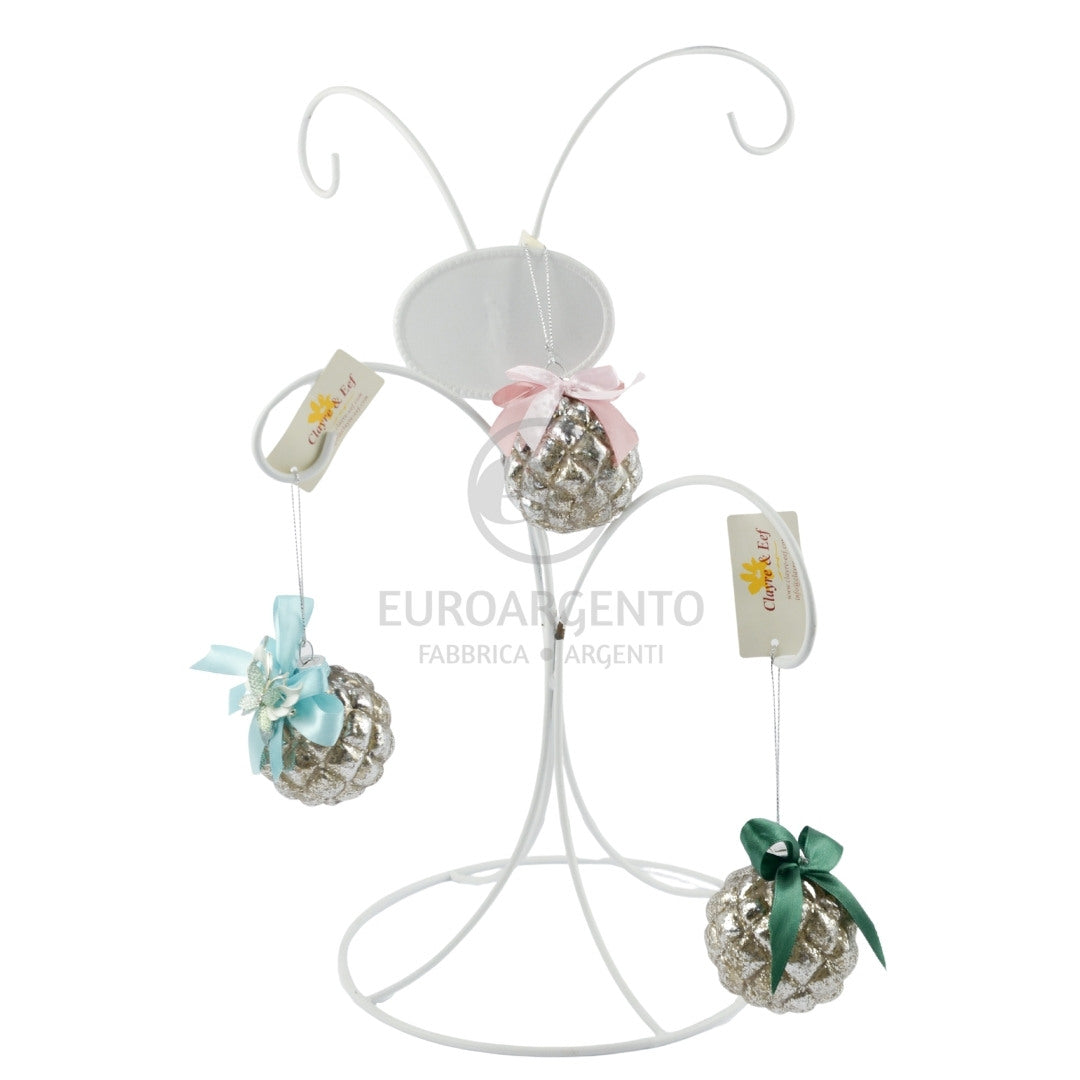 Pallina di natale argento