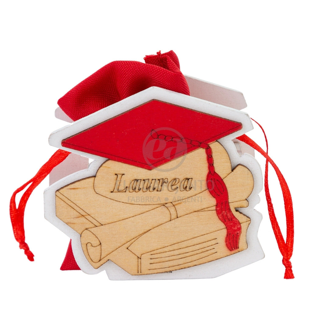 Porta sacchetto con tocco laurea