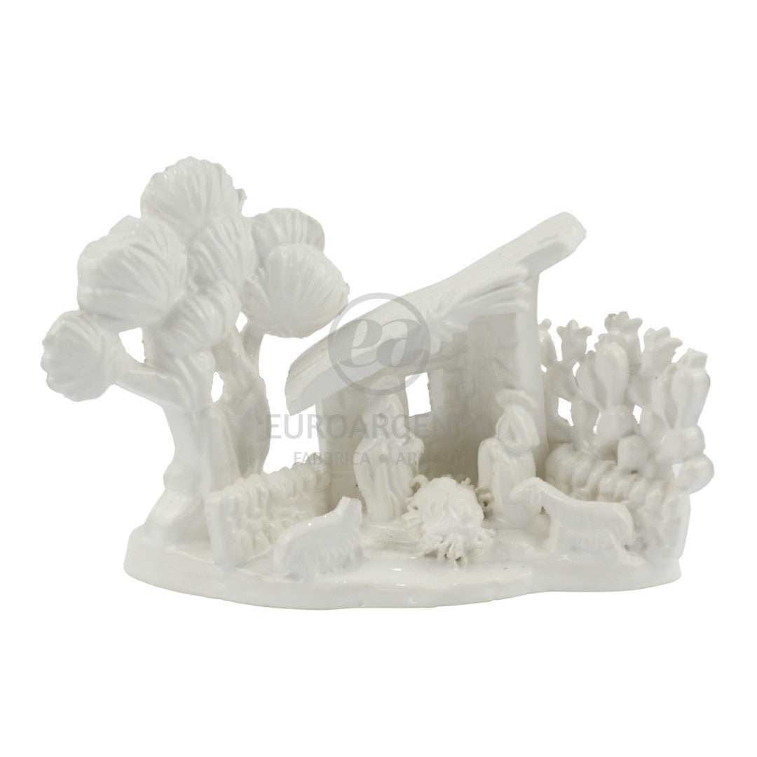 Presepe fatto a mano - Bianco