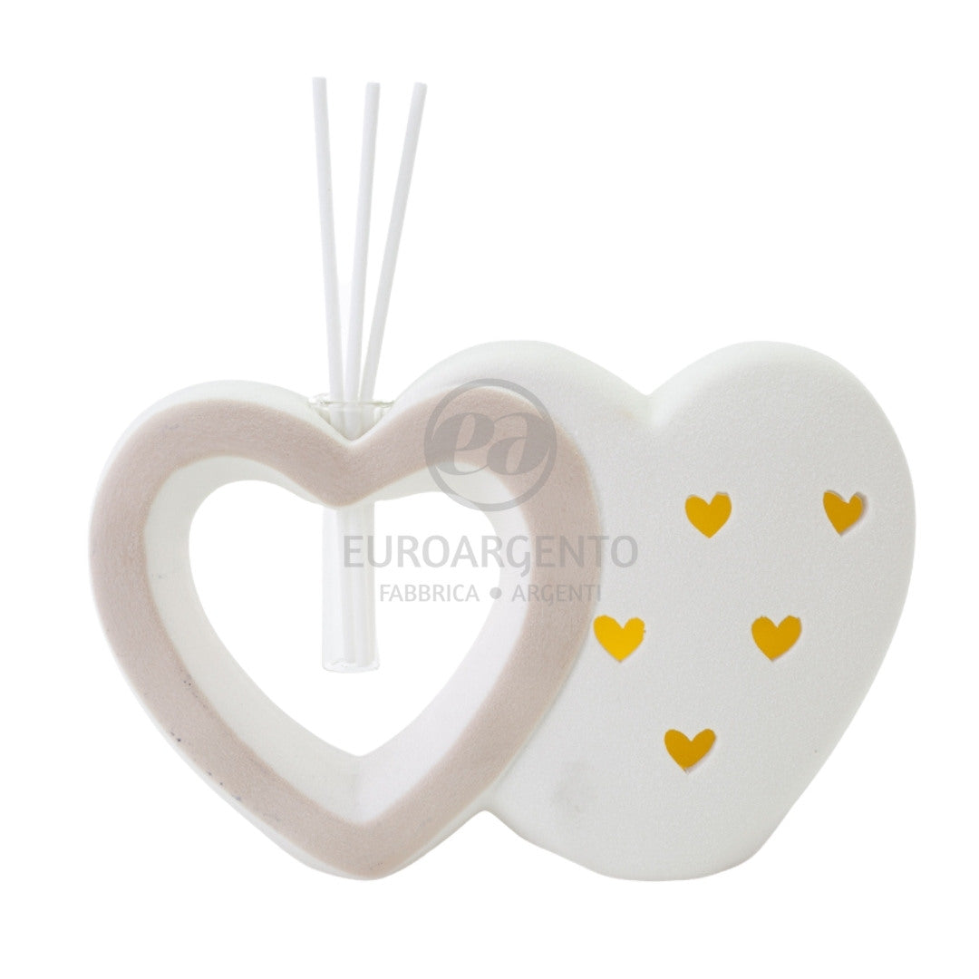 Profumatore coppia cuori con led