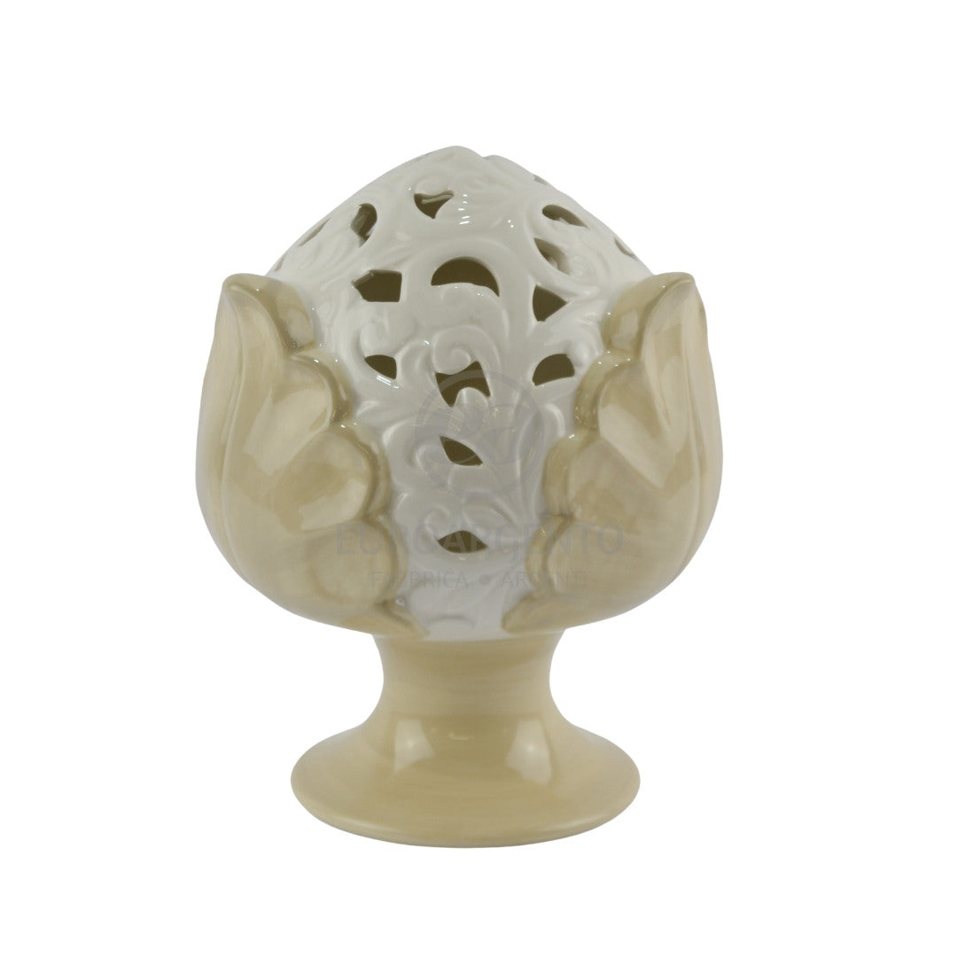 Pumo traforato con base bicolore (con led)