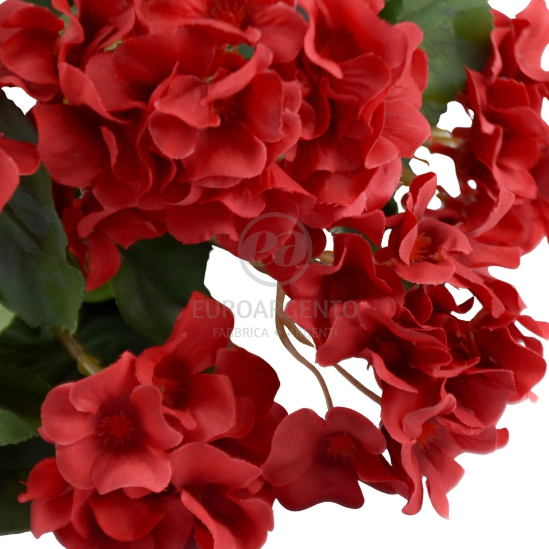 Stelo geranio artificiale - Rosso