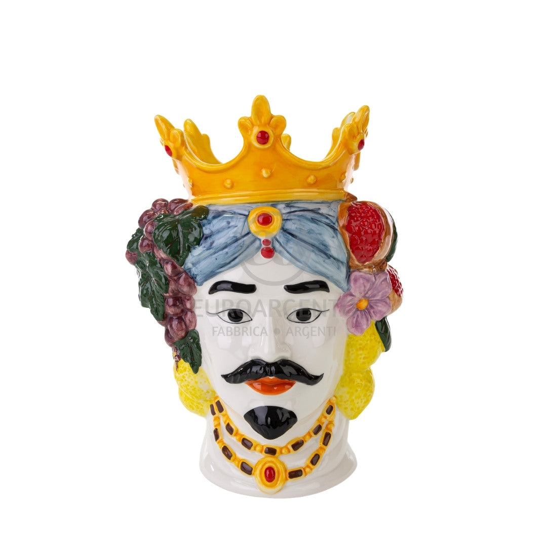 Vaso testa di moro uomo (grande)