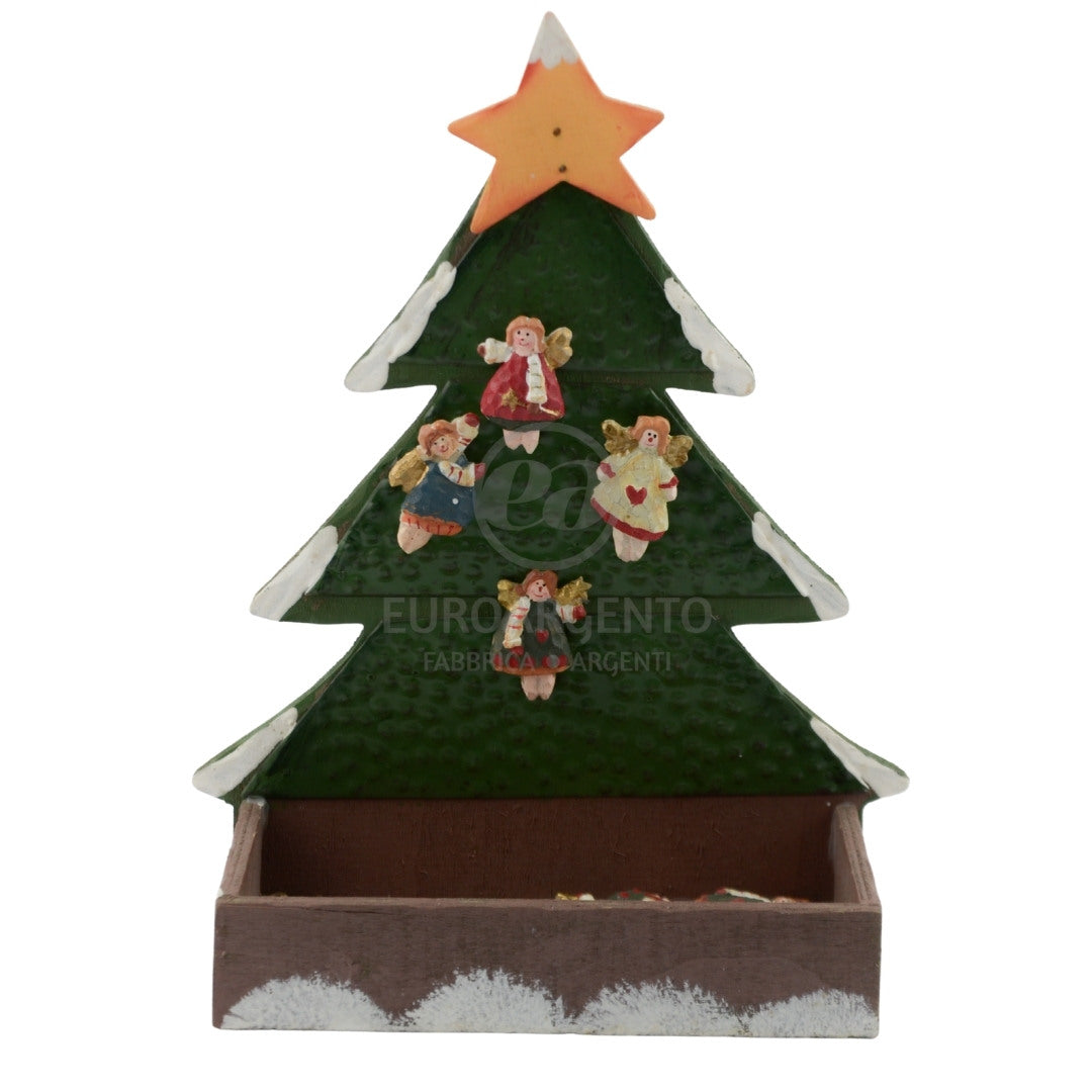 Espositore a forma di Albero di Natale e calamite assortite angioletto