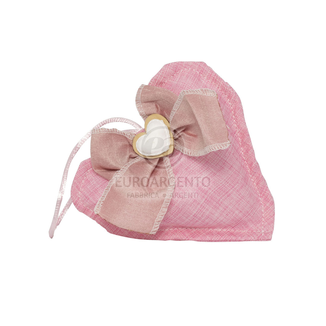 Sacchettino a forma di cuore con gessetto (rosa)