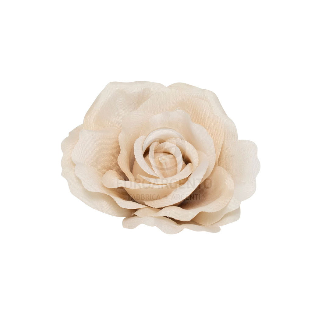 Rosa in tessuto (tortora)
