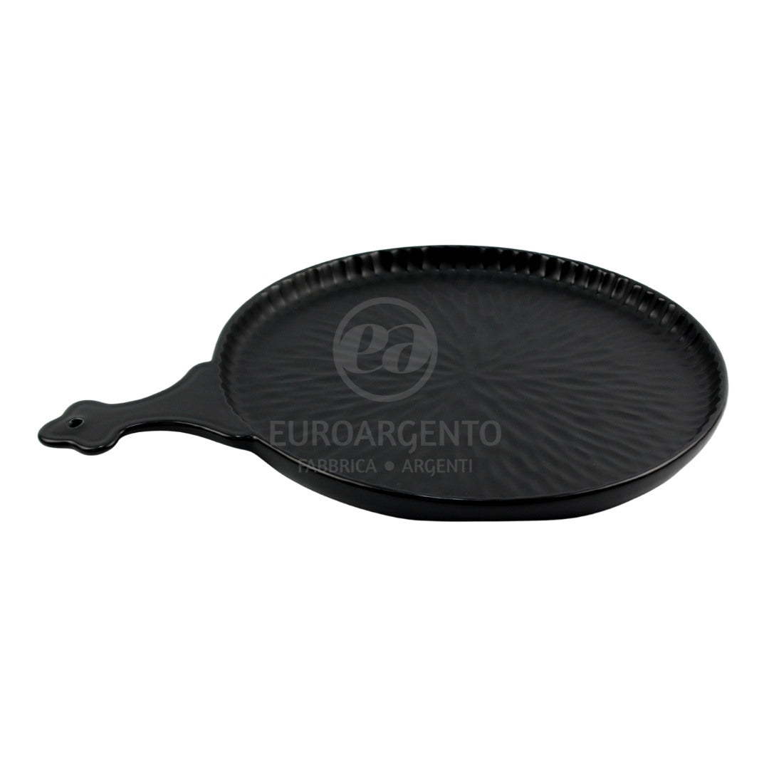 Tagliere rotondo (nero) d22