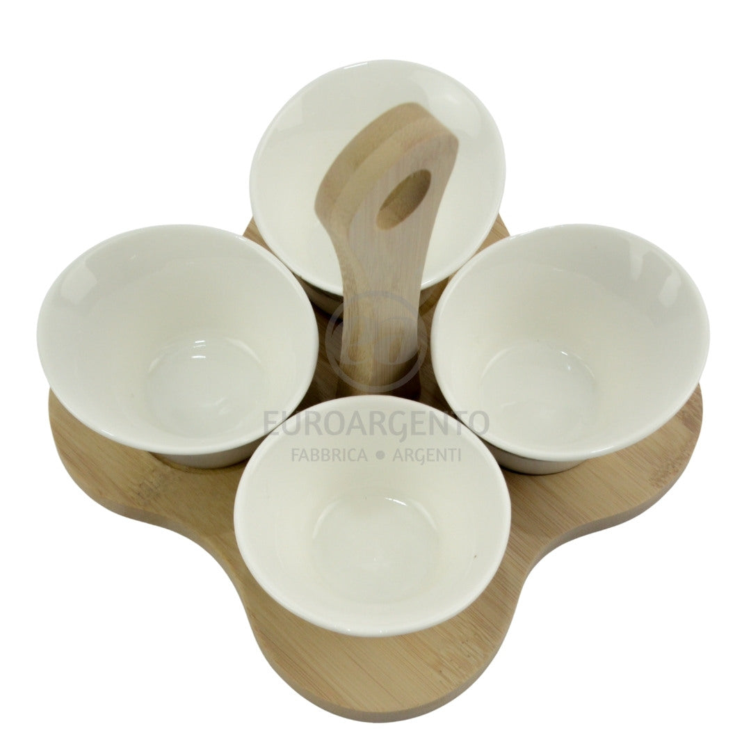 Set antipastiera con 4 ciotole