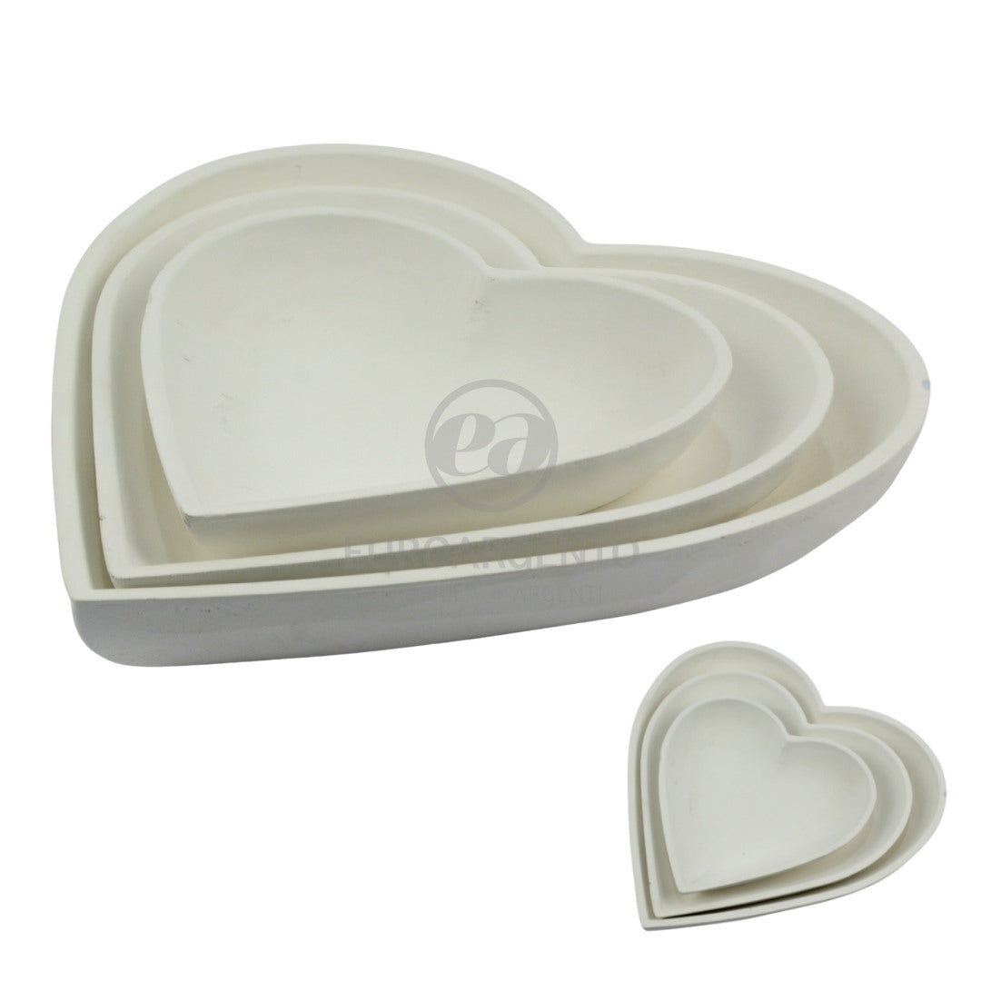 Svuota tasche set da 3 a forma di cuore.