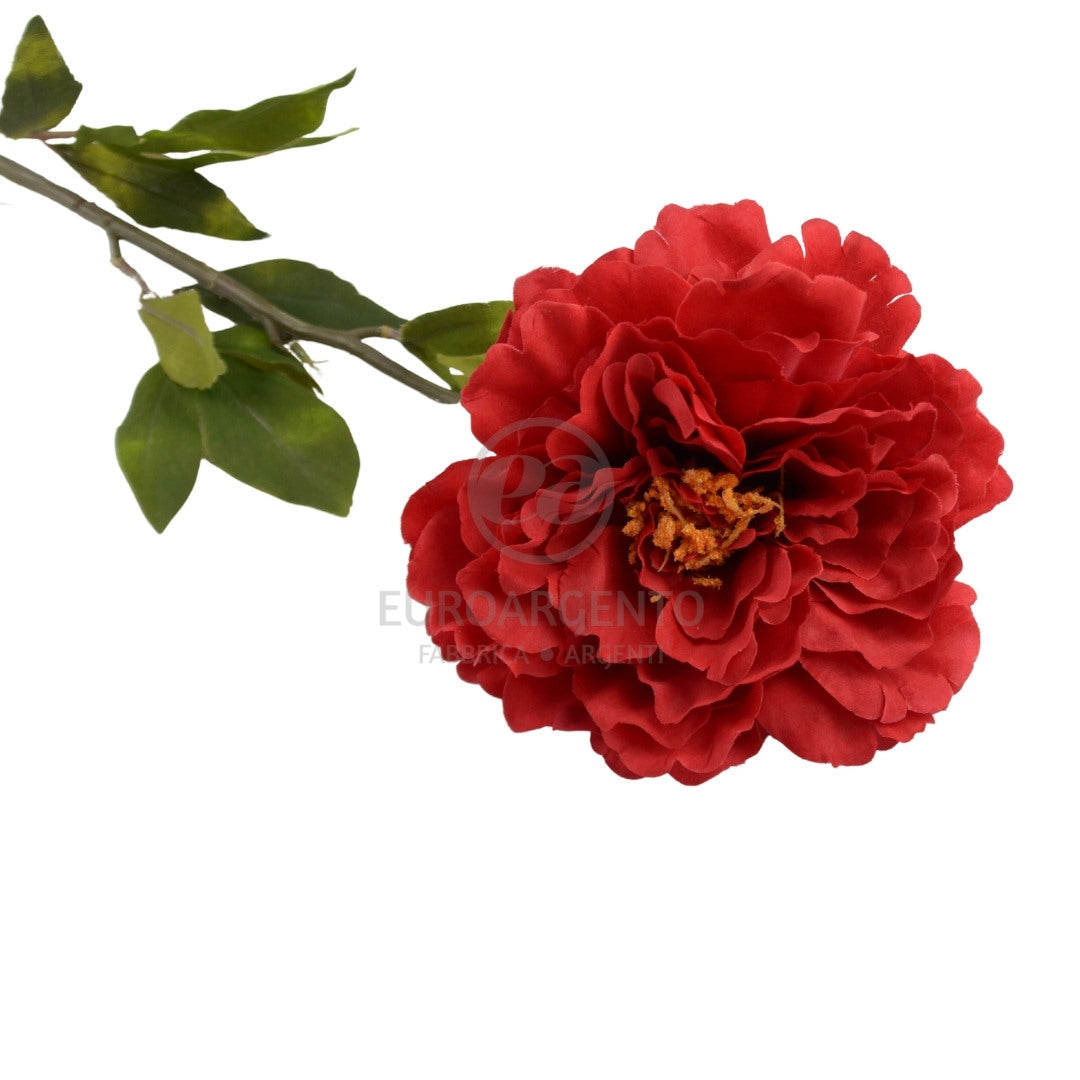 Stelo peonia artificiale - Rosso
