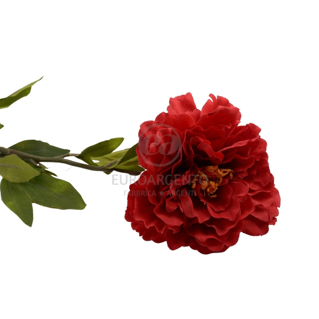 Stelo peonia artificiale - Rosso
