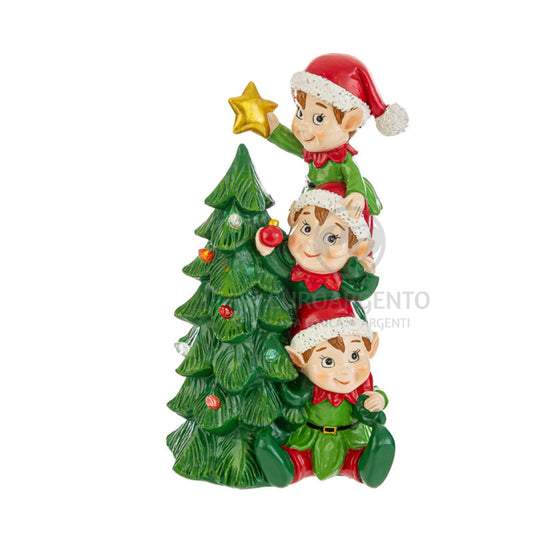 Albero di Natale c/elfi