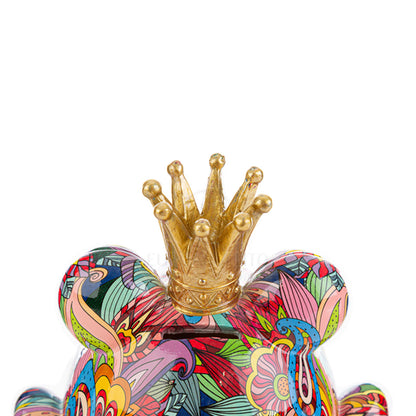 Salvadanaio frog resina multicolor (medio)