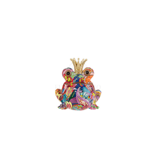 Salvadanaio frog resina multicolor (medio)