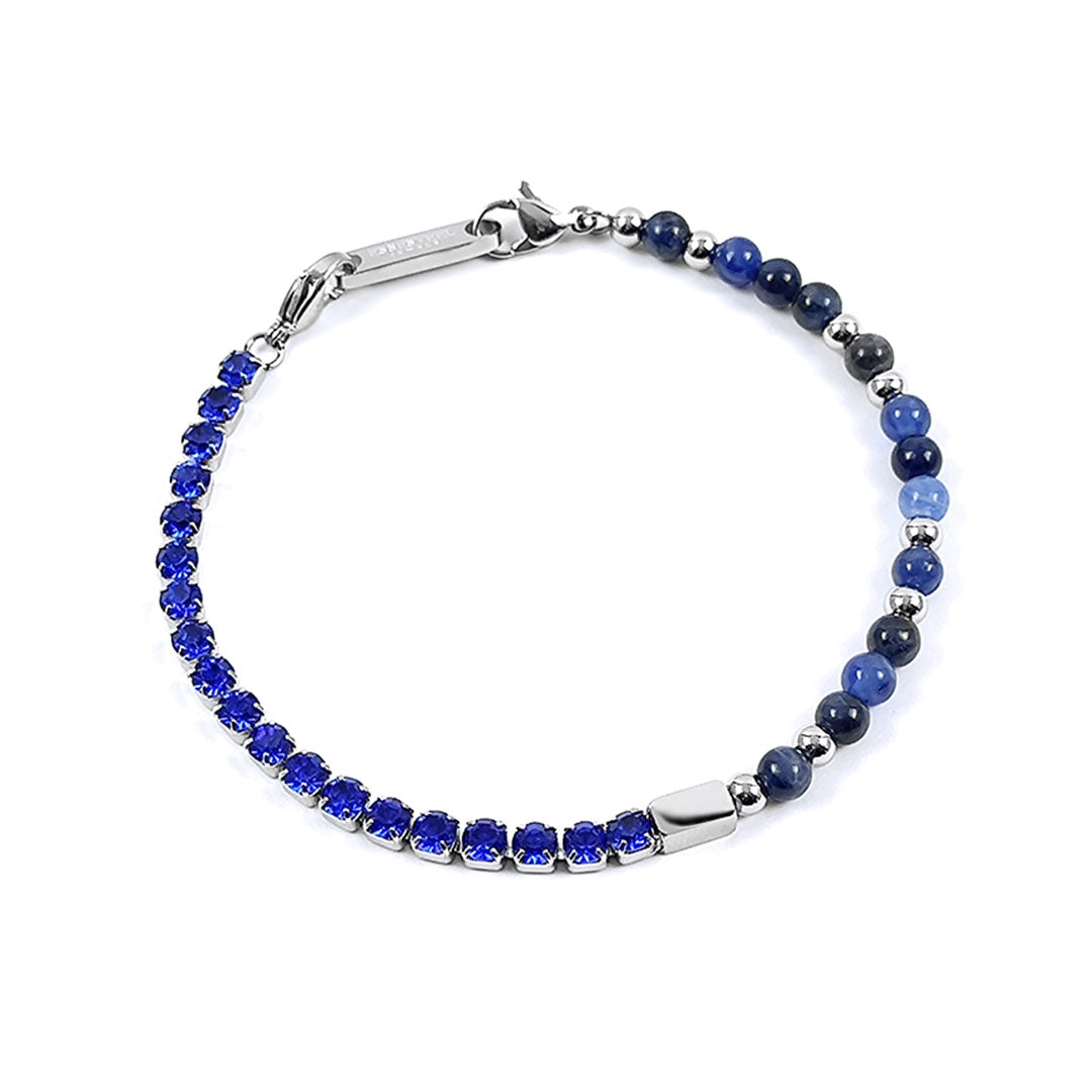 Bracciale con zirconi e pietre