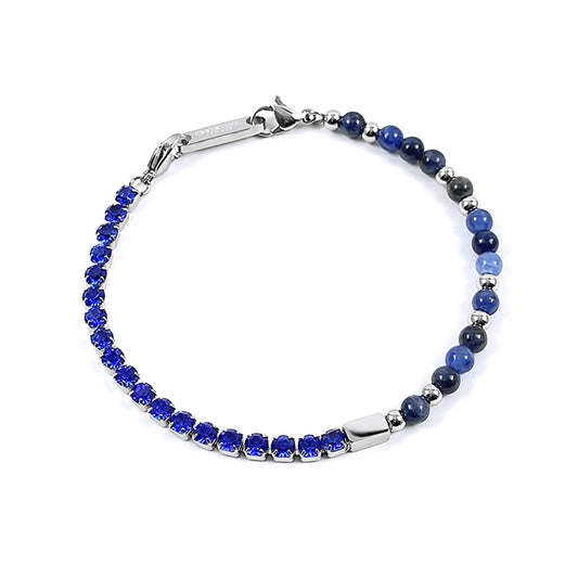 Bracciale con zirconi e pietre