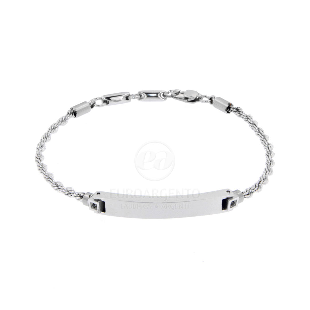 Bracciale con piastrina (personalizzabile)