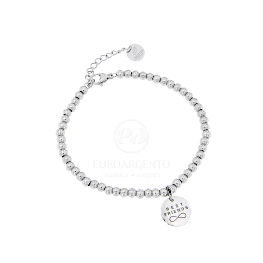 Bracciale in acciaio con charm