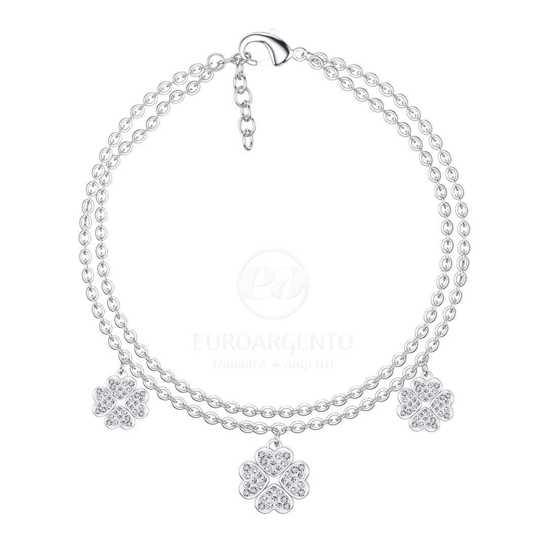 Bracciale acciaio portafortuna