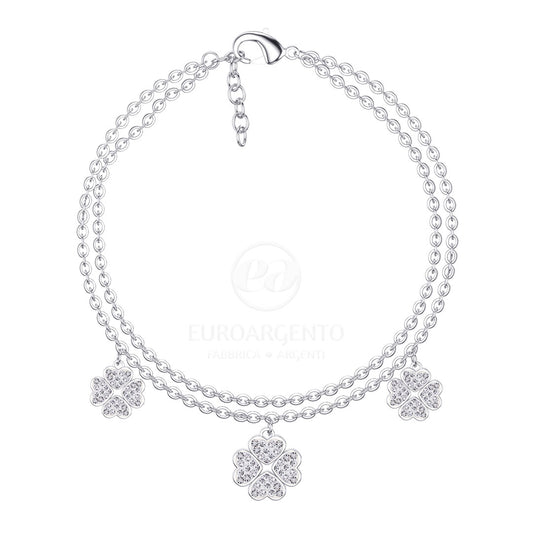 Bracciale acciaio portafortuna