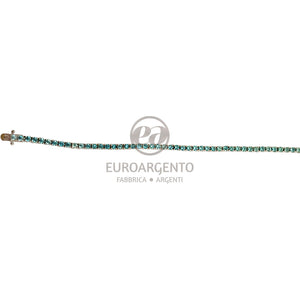 Bracciale tennis celeste