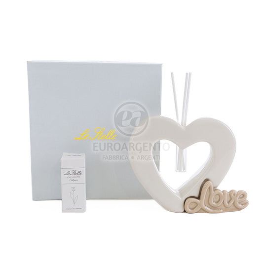 Profumatore cuore love bianco (grande)