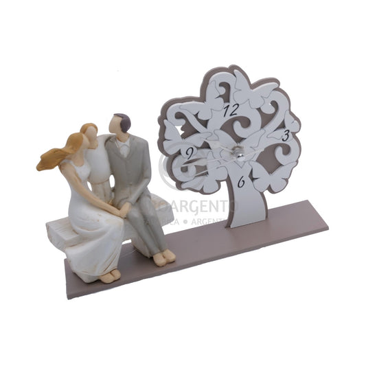 Orologio albero della vita con famiglia con bambino