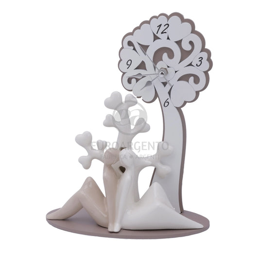 Orologio albero della vita con innamorati