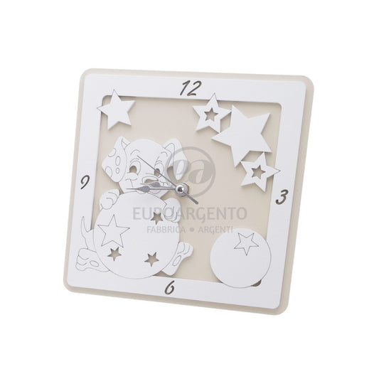 Orologio da tavolo con cagnolino 17x17