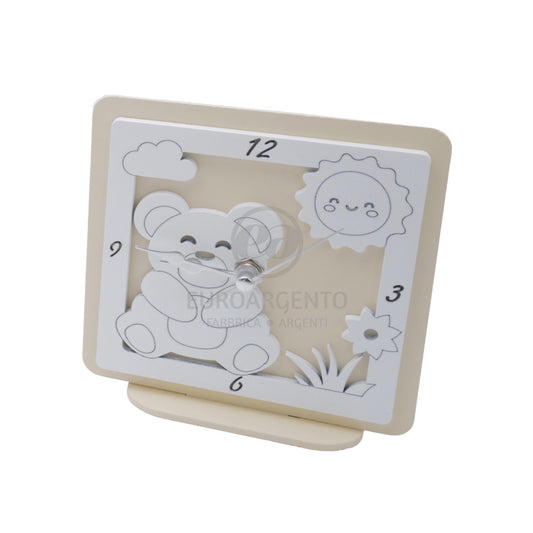 Orologio da tavolo con orsetto 12x12