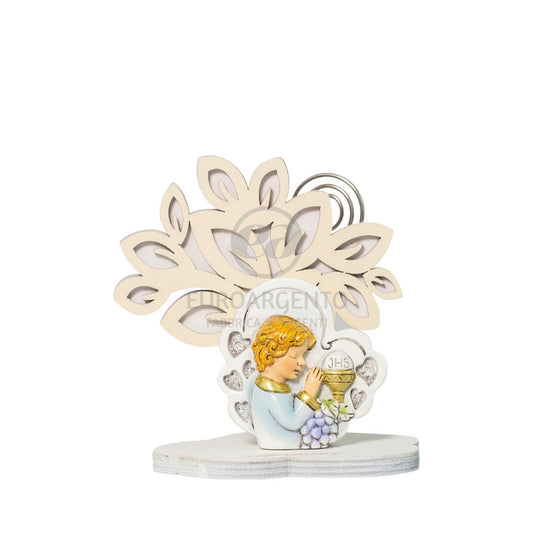 Albero della vita segnaposto o porta foto con cuore bimbo comunione (crema/bianco)
