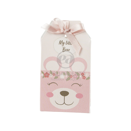 Bustina porta confetti con  Orsetto (rosa)