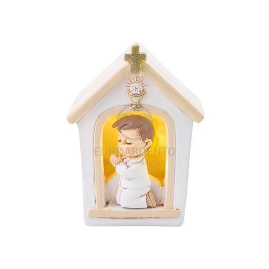 Bimbo Comunione con con chiesa led