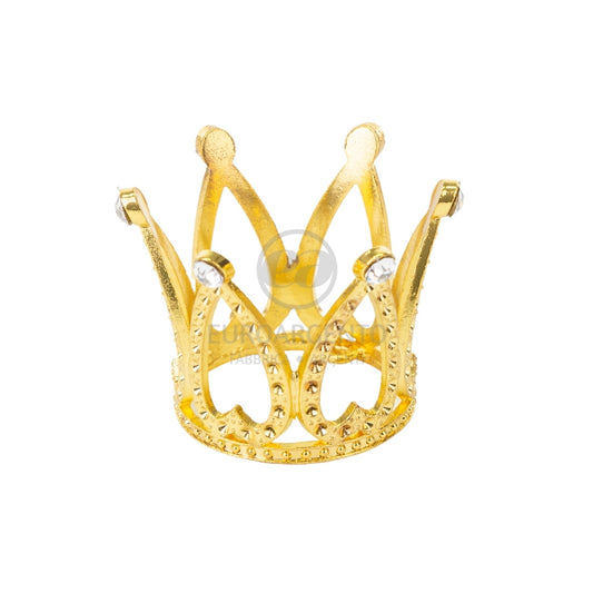 Coroncina oro con strass